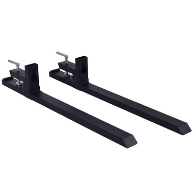 

4000 lbs Capacity Clamp On Pallet Forks Skidsteer Tractor Chain