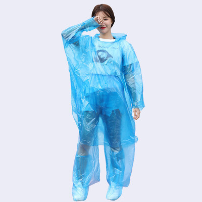 

Unisex Adult 3pcsset Disposable Transparent Tops Pants Shoe Cover Outdoor Coat