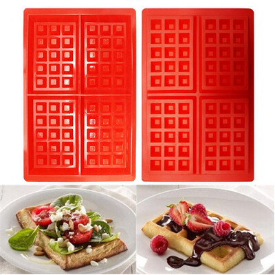 

Siaonvr Silicone Mini Waffles Pan Cake Baking Baked Muffin Cake Chocolate Mold Tray DIY