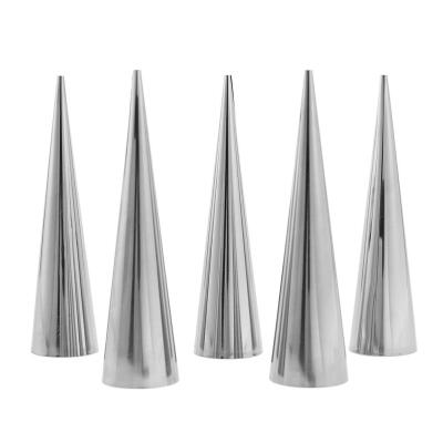 

5pcs DIY Cones Stainless Steel Spiral Baked Croissants Tubes Pastry Mold