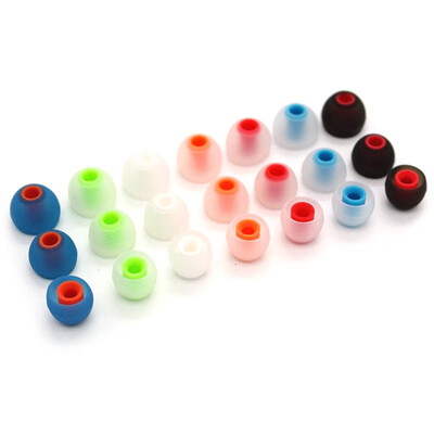 

6 Pairs 12 PCS 38mm Soft Silicone In-Ear Earphone Covers Earbud Tips Earbuds Eartips Dual Color Ear Pads Cushion for Headphones R