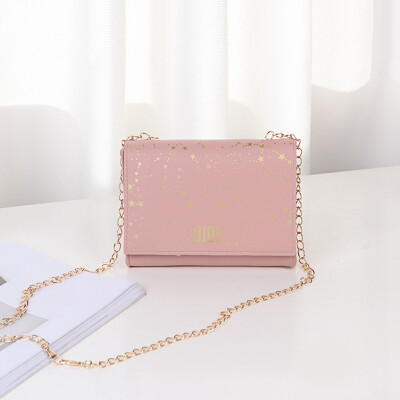 

Stars Letter Printed Shoulder Chain Mobile Phone Women Bag Spring Summer Fashion Small Bag Crossbody Bags 2019 bolsa feminina