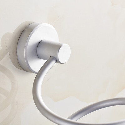 

JPGIF Wall Hair Dryer Rack Space Aluminum Bathroom Wall Holder Shelf Storage