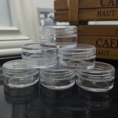 

〖Follure〗100X Clear Plastic Sample Container Mini Bottle Pot Jars Cosmetic Tools 5ml