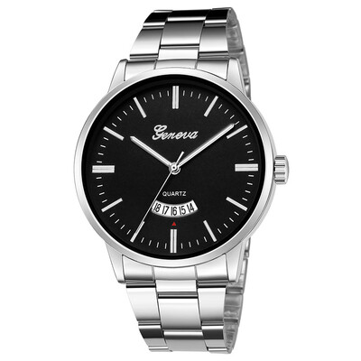 

Gobestart Mens Stainless Steel Quartz Analog Date Wrist Watch Sport Watches Gifts