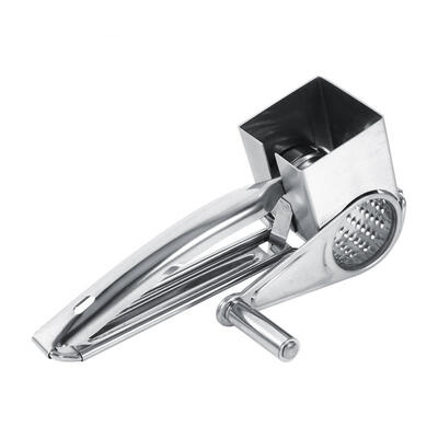 

Greensen Multifunctional Kitchen Craft Rotary Stainless Steel Cheese Grater 1 Drums Slice Shred Tool
