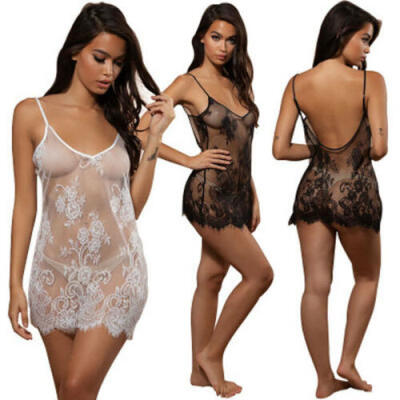 

Women Lace Sexy Lingerie Nightwear Underwear G-string Babydoll Sleepwear Dress