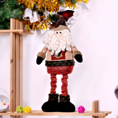 

Gobestart Christmas Ornament Cute Stretchable Telescopic Doll Christmas Dolls Gift