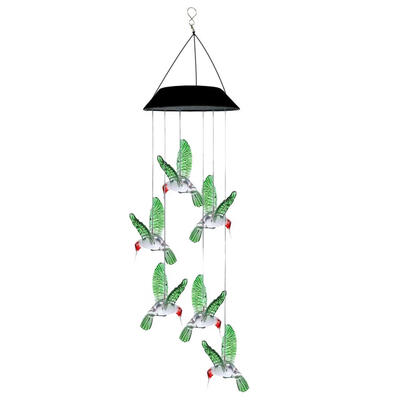 

Solar LED Hummingbird Wind Chime Light Outdoor Color Changing Hanging Lamp