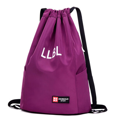 

Bouquet pocket rope extraction double shoulder bag men&women portable folding backpack outdoor travel simple belt exercise bag
