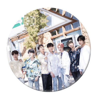 

KPOP Bangtan Boys BTS LightBoy With Luv Brooch Pin Badge For Clothes Hat Bag
