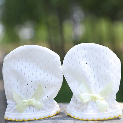 

Newborn Anti Scratching Mittens Summer Breathable Mesh Baby Gloves Kids Protection Face Cotton Scratch Gloves Mittens