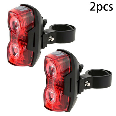 

2-LED Cycling Bicycle Bike Safe Rear Tail Flashing Back Light Warning Lamp