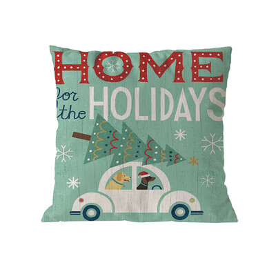 

Tailored Merry Christmas Pillow Cases Soft Sofa Cushion Cover Home Decor Pillow Core