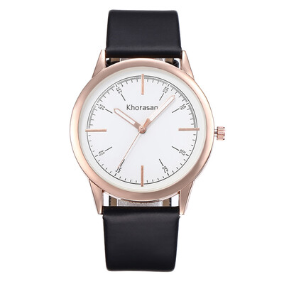 

Simple scale ladies belt fashion casual quartz hand