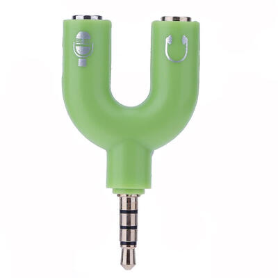 

35mm Stereo Audio Jack Earphone Headphone 2 Way U Splitter Adapter