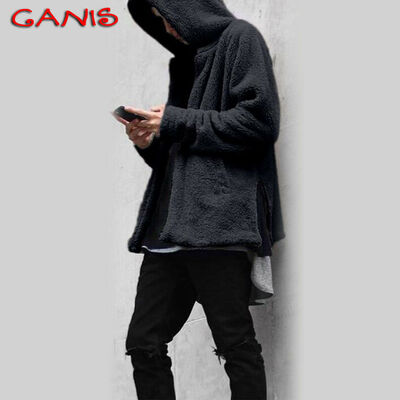 

Mens Winter Hooded Coat thick Fleece Fur Lined Zip Hoodie Jacket Sweatshirt