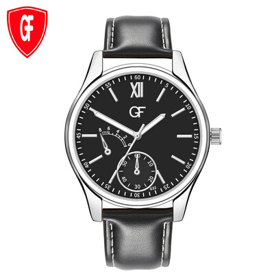 

Gobestart Hot Man Leather Watch Whatever Late Anyway Letter Watches New Pointer glow
