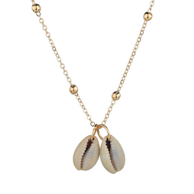 

Bohemian Gold Color White Starfish Conch Shell Pendant Necklace For Women Ocean Beach Choker Necklaces Summer Fashion Jewelry