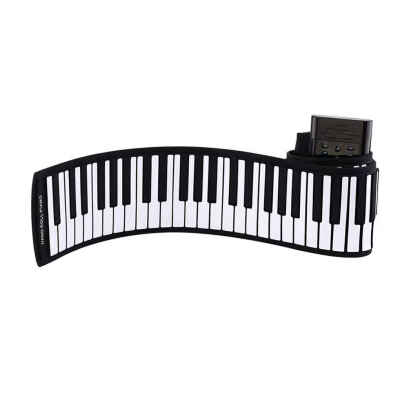 

Portable Roll up Piano 88 Keys Organ Built-in Stereo Speaker Lithium Battery Kids Playing Learning Entertainment