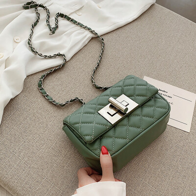 

Small fragrance rhombic chain summer new bag handbag 2019 new wild fashion single shoulder slung small square bag