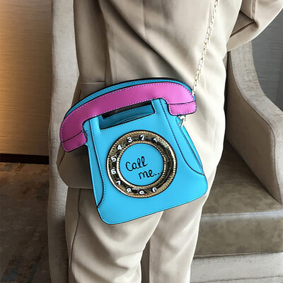

Tailored Womens Fashion Retro Cartoon Personality Shoulder Bag Chains Bag Purse Bag