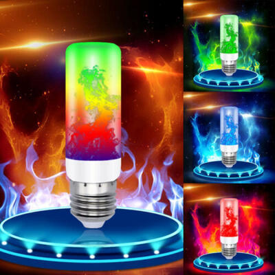 

USA 4 Modes E2726 LED Flame Effect Fire Light Bulb Flickering Lamp Easter Decor