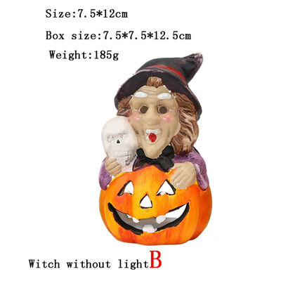 

New Hot Halloween Shining Ceramic Pumpkin Lights Flashing Toys Bar Hall Decoration Props Dolls