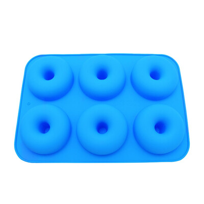 

Siaonvr 6-Cavity Silicone Donut Baking Pan Non-Stick Mold Dishwasher Decoration Tools