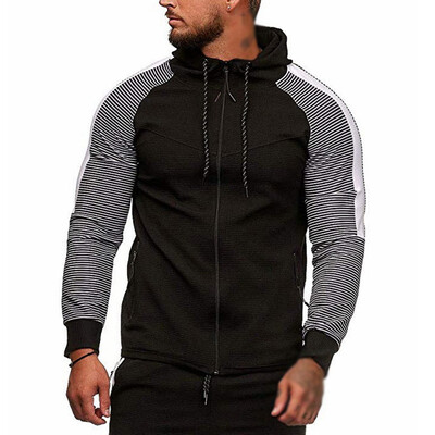 

Mens Hoodie Sweatshirt Men Hooded Jumper Pullover Long Sleeve Zip Tops Outwear