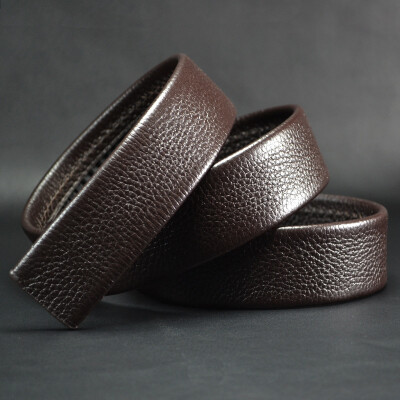 

Double-sided suede leather automatic buckle belt belt with brown body width 35CM without buckle ZD138