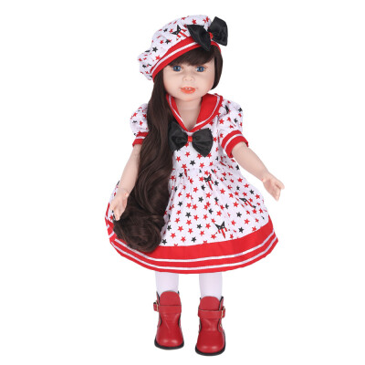 

YIWULALifelike Girl Doll Baby Doll cute Doll Kids Girl Playmate Birthday Gift 18inch