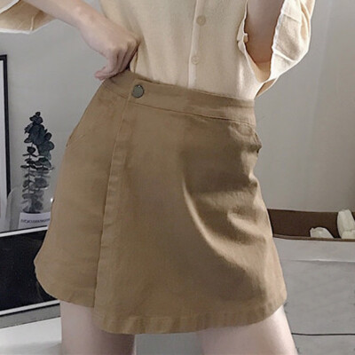 

〖Follure〗Fashion Women Summer Leisure Shorts culottes High Waist Pure Color Shorts