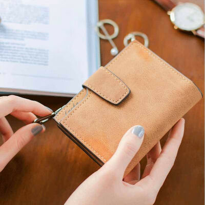 

Wallet Women Coin Card Bag Leather Ladies Bifold Small Handbag Purse Gift