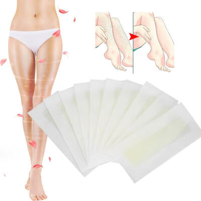 

Greensen 10pcs Hair Removal Wax Strips Leg Face Body Temporary Depilatory Wax Paper