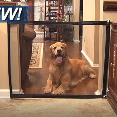 

Mesh Pet Dog Cat Gate Safe Guard And Install Anywhere Pet Safety Enclosure