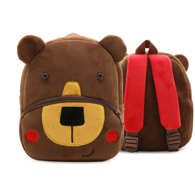 

2019 New Style Fashion Baby Girls Boys Cute Cartoon Animal Backpack Plush School Bag for Kids Hot Zipper