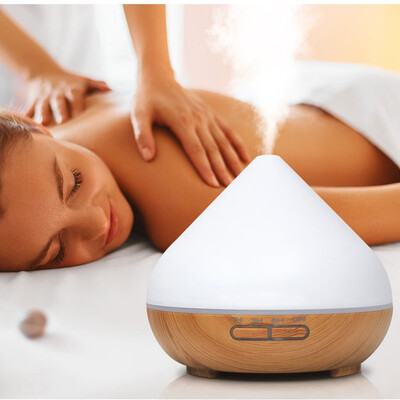

〖Follure〗Wood Grain Home Diffuser Ultrasonic Air Humidifier Purifier High Capacity 300ml