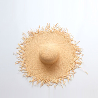 

Beach hat outdoor sunscreen extended hat eaves straw hat new Korean version of fashion beggar hat travel sunshade hat