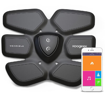 

Koogeek Smart Fitness Gear Fat Burning for Abdomen Fit Training with Wireless Charging Pad App Function Black