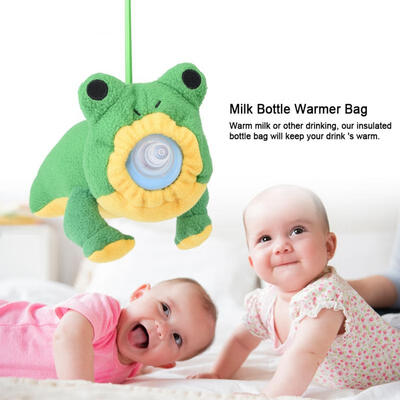 

Greensen Baby Kids Milk Bottle Keep Warm Holder Plush Pouch Cover Thermal Feeding Bag