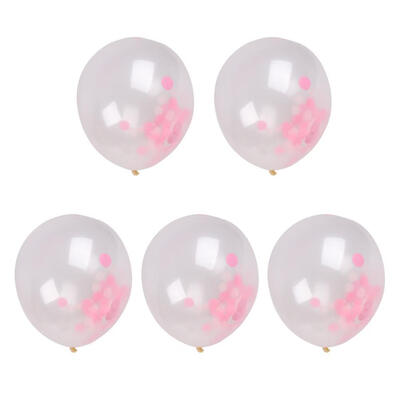 

5pcs Rubber Tin Foil Confetti Balloon Baby Shower Birthday Wedding Decor