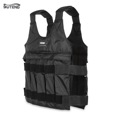 

SUTENG 50kg Max Loading Weighted Vest Adjustable Jacket Exercise Boxing Training Waistcoat