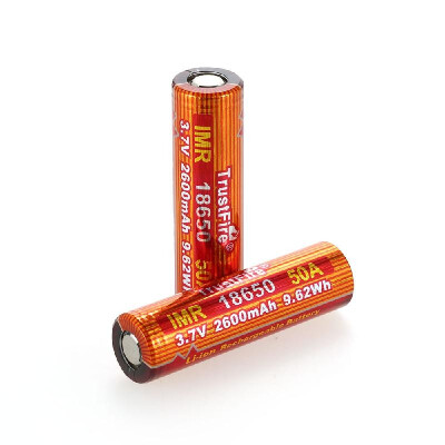 

TrustFire 2PCS IMR 18650 Battery 3500mAh 37V 20A High-Rate Rechargeable Li-ion Battery for LED Flashlight