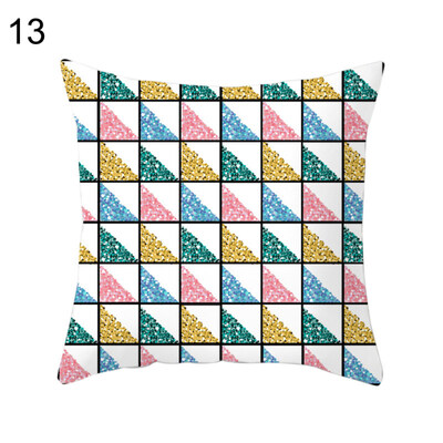 

Geometric Triangle Heart Pillow Case Cushion Cover Sofa Bed Car Cafe Decoration