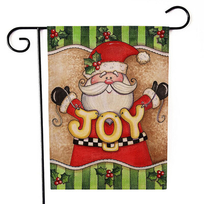 

Siaonvr Christmas Garden Flag Santa Claus Double Sided Banner Outdoor Lawn Decor Flag