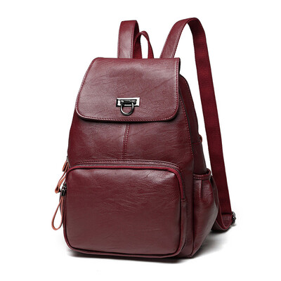 

Tailored Women Leisure Leather Fashion Large Capacity Shoulders Bag Travel Backpack
