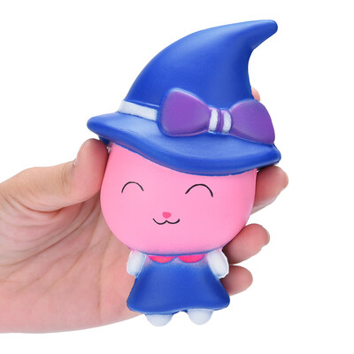 

Gotoamei Cute Witch Magic Girl Squeeze Toy Slow Rising Cream Scented Stress Reliever Toy
