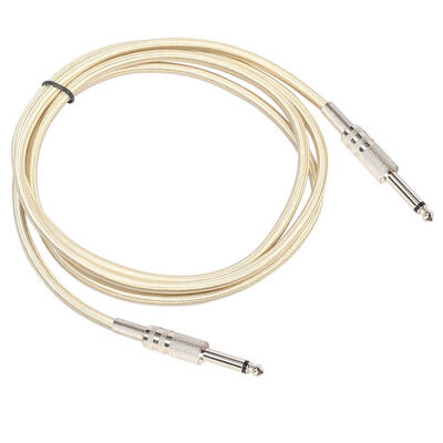 

635mm Male to Male Audio Cable Electric Guitar Mixer Mono Braided Cable