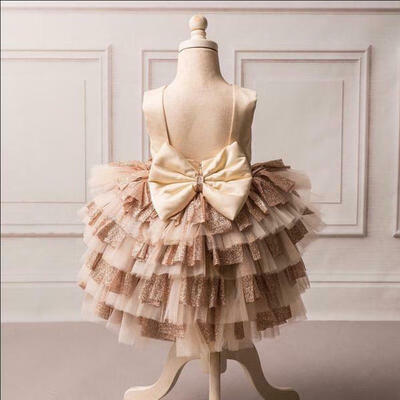 

SUNSIOM Baby Girl Toddler Party Tutu Dress Pageant Wedding Birthday Princess Christening
